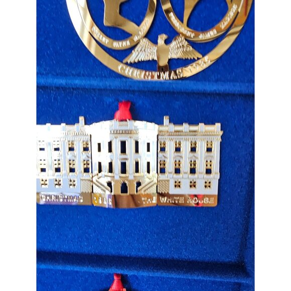 White House ornament door building Dove gold president Xmas set tree association - Picture 4 of 5